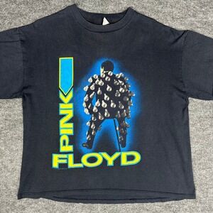 Vintage 1989 Pink Floyd The Wall Concert T Shirt Mens XL Single Stitch Sleeves